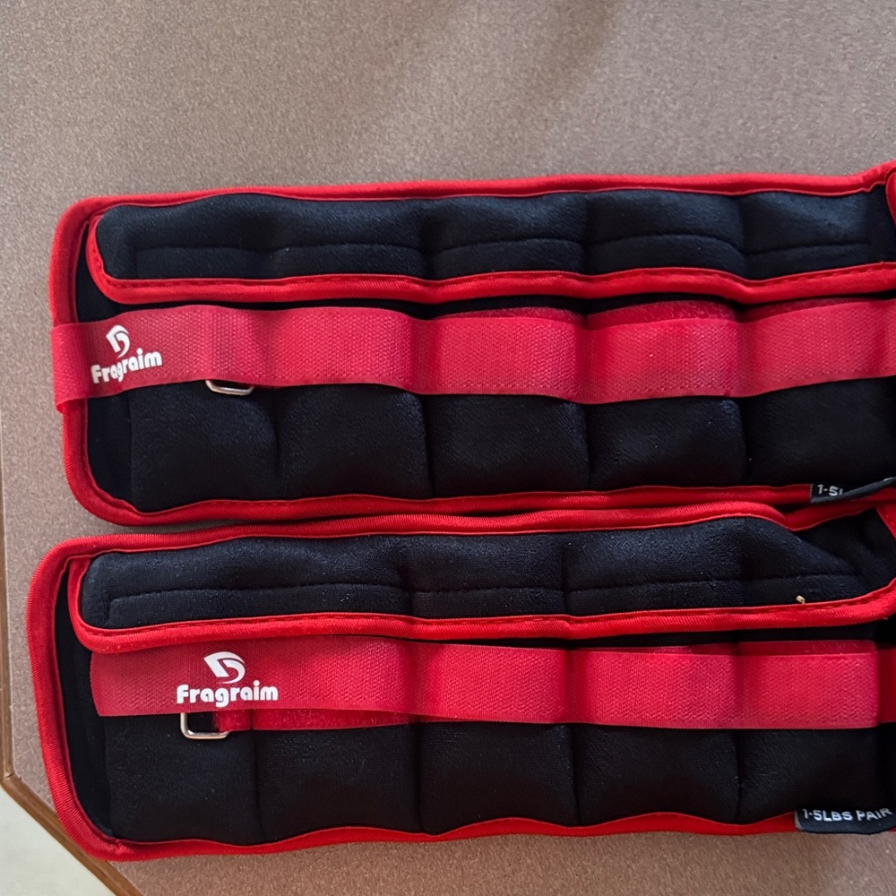 Red and Black Ankle Weights